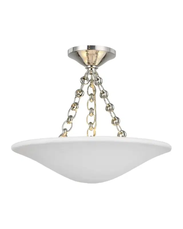 Visual Comfort Signature Mollino 16" Semi Flush Mount By AERIN