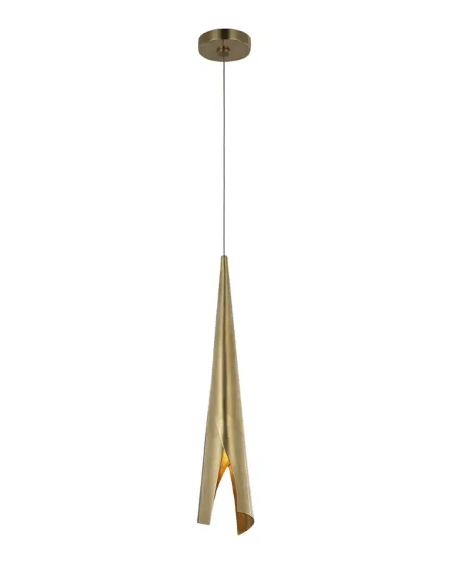 Visual Comfort Signature Piel Small Wrapped Pendant By Kelly Wearstler