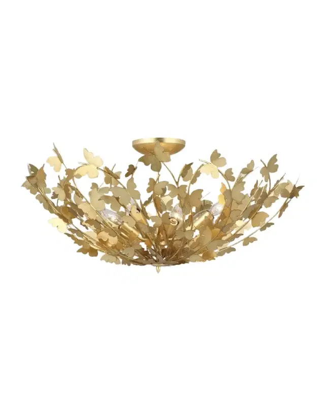 Visual Comfort Signature Farfalle Large Semi-Flush Mount By Julie Neill