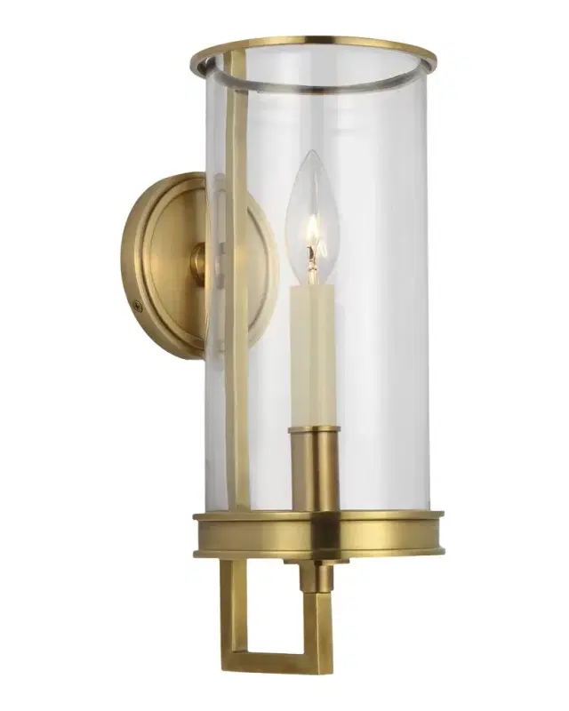 Visual Comfort Signature Glendon Small Hurricane Sconce By Chapman & Myers