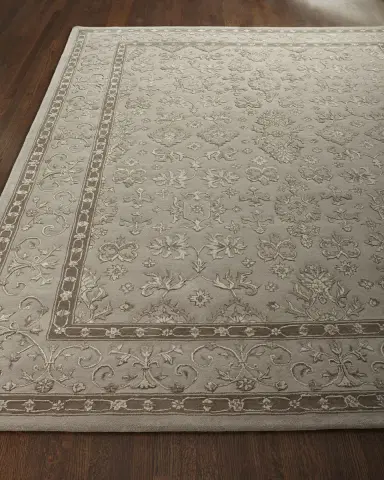 Nourison Vanilla Garden Hand Tufted Runner, 7 '9" x 9 '9" | Thumbnail 1 Nourison Vanilla Garden Hand Tufted Runner, 7 '9" x 9 '9" | Thumbnail 1