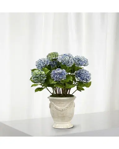 Winward Home Faux Hydrangeas in Rutherford Terracotta Pot | Thumbnail 2