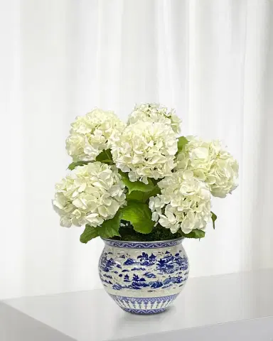 Winward Home Faux Hydrangeas in Planter | Thumbnail 1 Winward Home Faux Hydrangeas in Planter | Thumbnail 1
