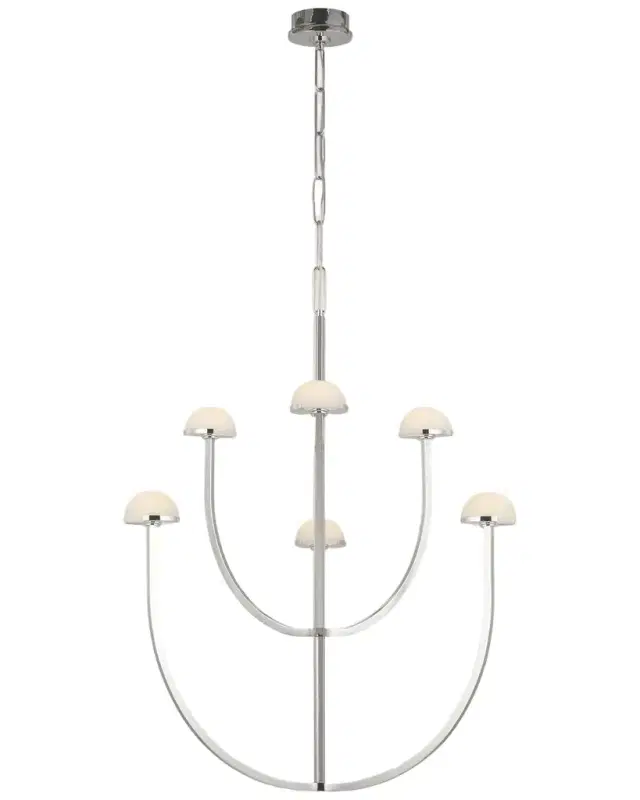 Visual Comfort Signature Pedra Large Two-Tier Chandelier By Kelly Wearstler