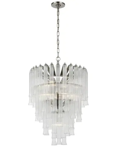 Visual Comfort Signature Lorelei Small Waterfall Chandelier By Julie Neill | Thumbnail 1