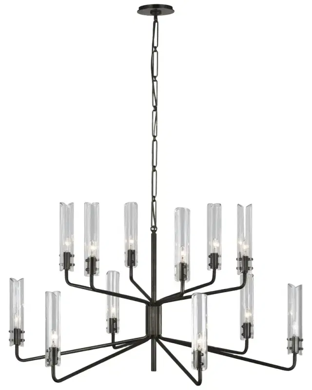 Visual Comfort Signature Casoria Large Two-Tier Chandelier By AERIN