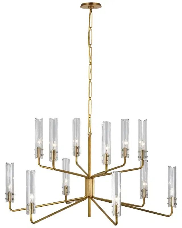 Visual Comfort Signature Casoria Large Two-Tier Chandelier By AERIN