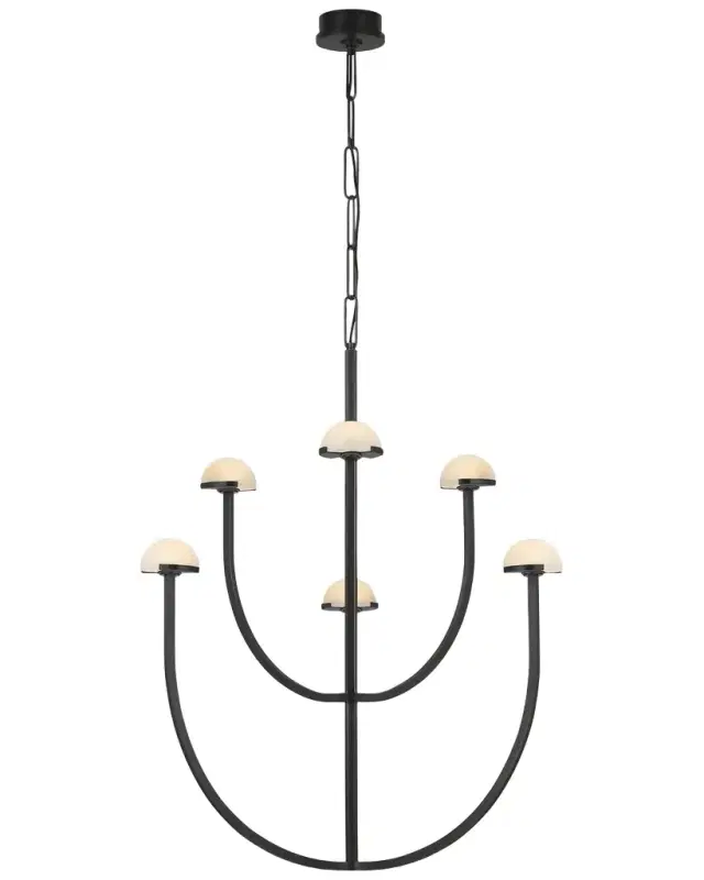 Visual Comfort Signature Pedra Large Two-Tier Chandelier By Kelly Wearstler