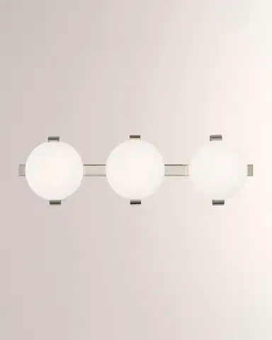 Visual Comfort Signature Marisol 28" Bath Bar in Polished Nickel by Champilamaud | Thumbnail 3
