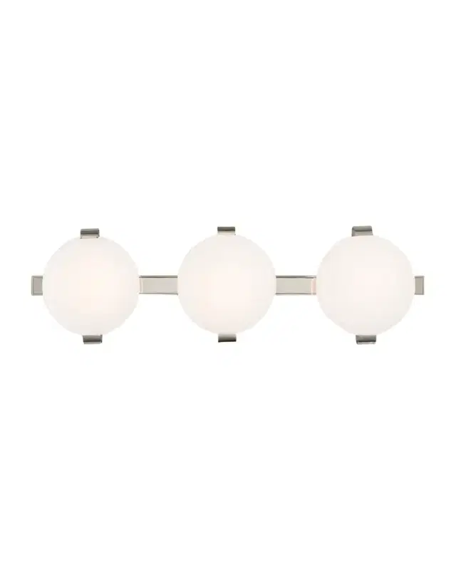 Visual Comfort Signature Marisol 28" Bath Bar in Polished Nickel by Champilamaud