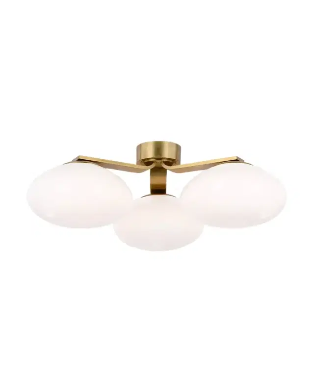 Visual Comfort Signature Marisol XL 3-Light Triple Flush Mount by Chapman & Myers - 27"