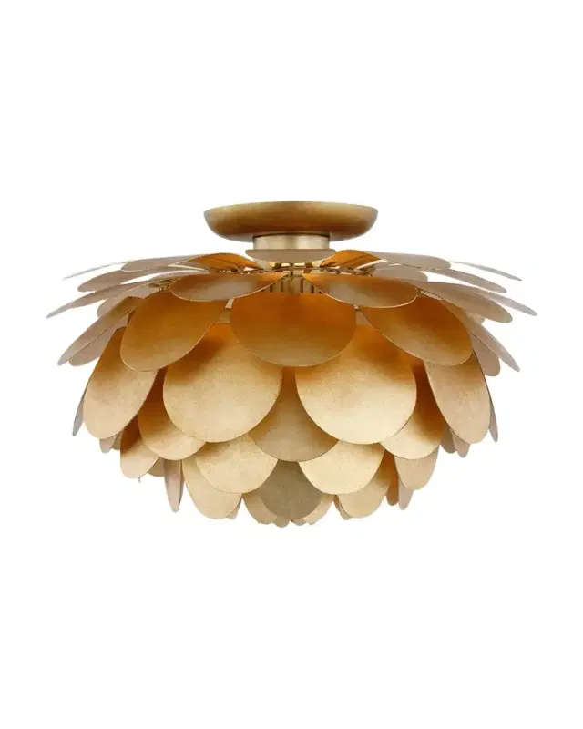 Visual Comfort Signature Cynara Large Flush Mount by Chapman & Myers - 17"