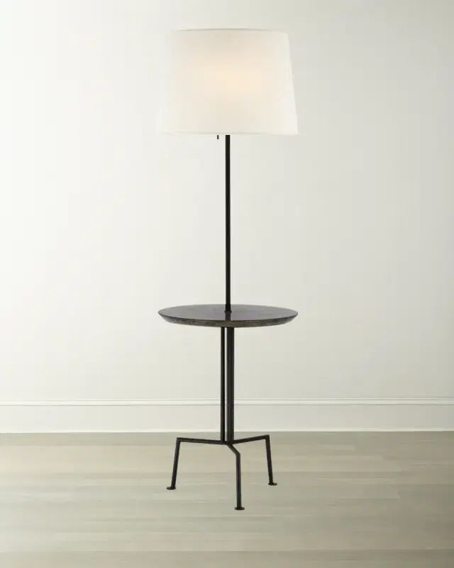 Visual Comfort Signature Tavlian 65" 3-Light Tray Table Floor Lamp by Kelly Wearstler