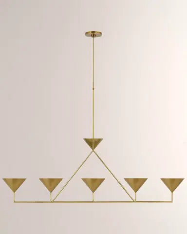 Visual Comfort Signature Orsay XL 5-Light Linear Chandelier by Paloma Contreras | Thumbnail 3 Visual Comfort Signature Orsay XL 5-Light Linear Chandelier by Paloma Contreras | Thumbnail 3