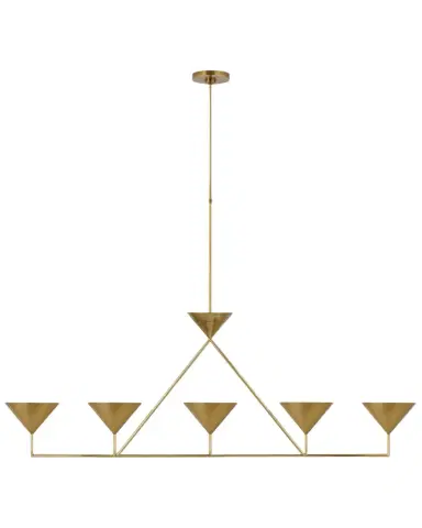 Visual Comfort Signature Orsay XL 5-Light Linear Chandelier by Paloma Contreras | Thumbnail 1 Visual Comfort Signature Orsay XL 5-Light Linear Chandelier by Paloma Contreras | Thumbnail 1