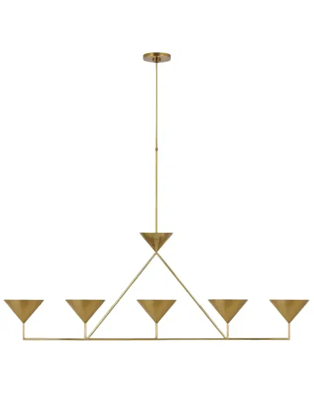 Visual Comfort Signature Orsay XL 5-Light Linear Chandelier by Paloma Contreras