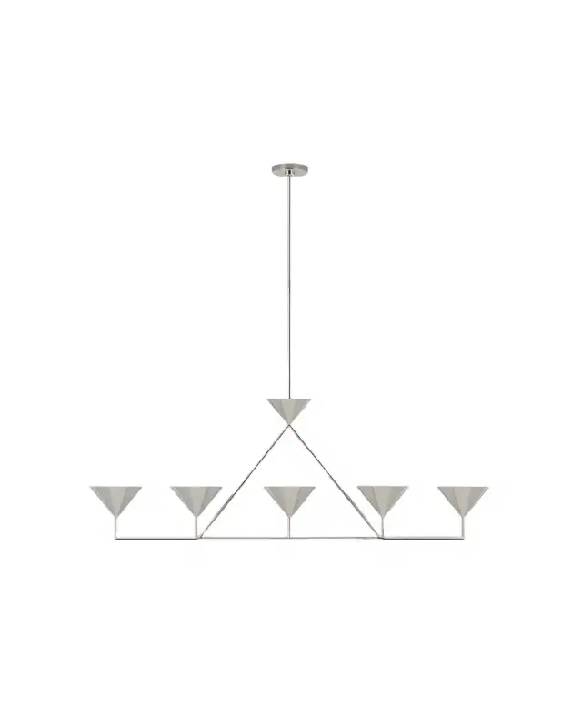 Visual Comfort Signature Orsay XL 5-Light Linear Chandelier by Paloma Contreras