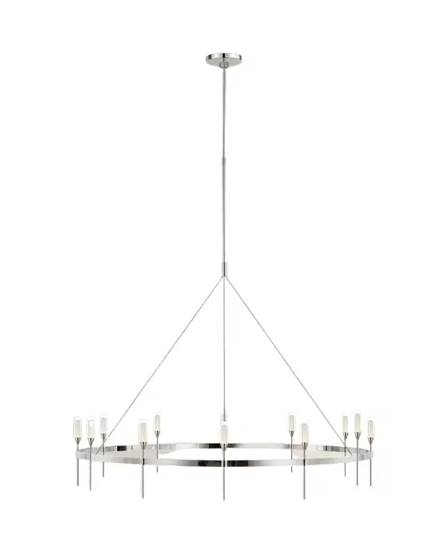 Visual Comfort Signature Overture Grande Ring Chandelier by Peter Bristol