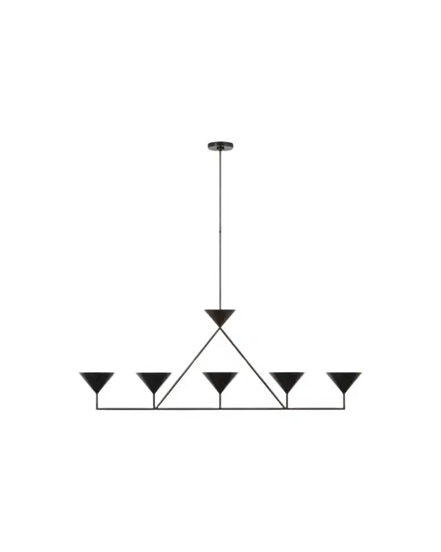 Visual Comfort Signature Orsay XL 5-Light Linear Chandelier by Paloma Contreras