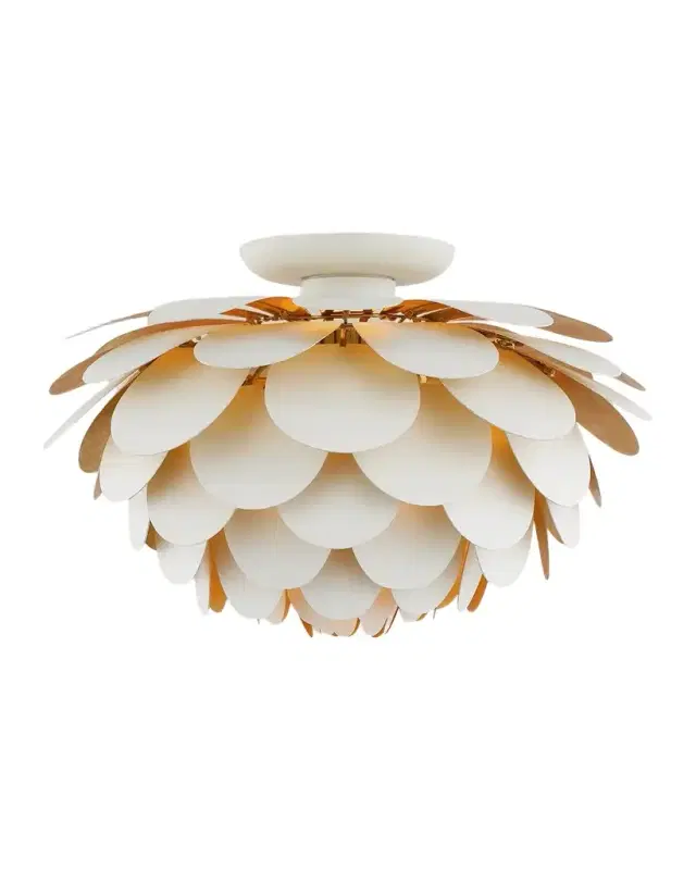 Visual Comfort Signature Cynara Large Flush Mount by Chapman & Myers - 17"