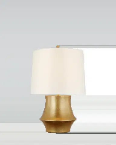Visual Comfort Signature Lakmos Small Gild Table Lamp by AERIN - 19.5" | Thumbnail 2