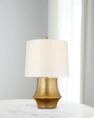 Visual Comfort Signature Lakmos Small Gild Table Lamp by AERIN - 19.5" | Thumbnail 1