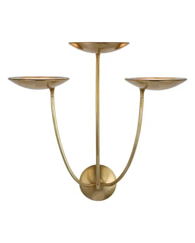 Visual Comfort Signature Keira 3-Light Large Triple Sconce by Thomas O 'Brien - 23"