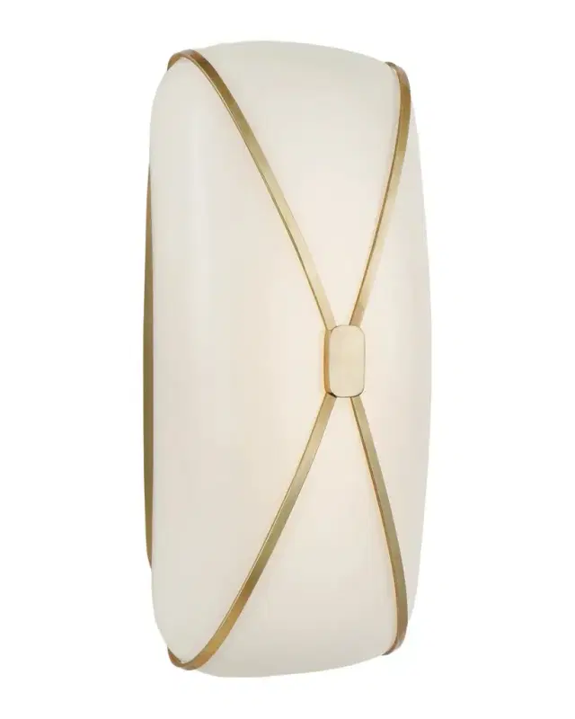 Visual Comfort Signature Fondant 13" Linear Sconce in Soft Brass by Julie Neill