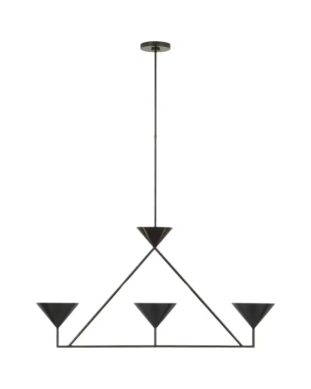 Visual Comfort Signature Orsay Medium 3-Light Linear Chandelier by Paloma Contreras