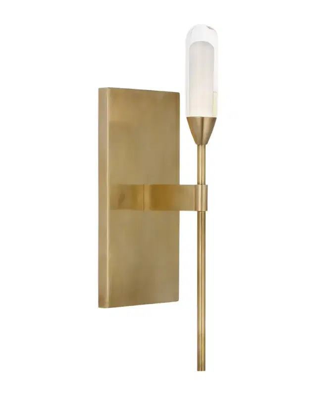 Visual Comfort Signature Overture Medium Sconce in Bronze by Peter Bristol
