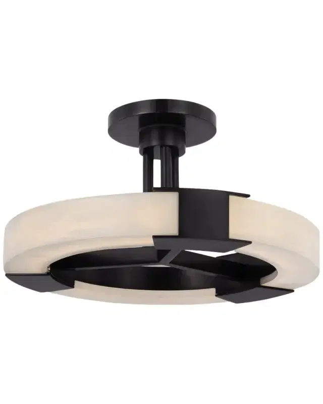 Visual Comfort Signature Covet Medium Ring Semi-Flush Mount by Julie Neill