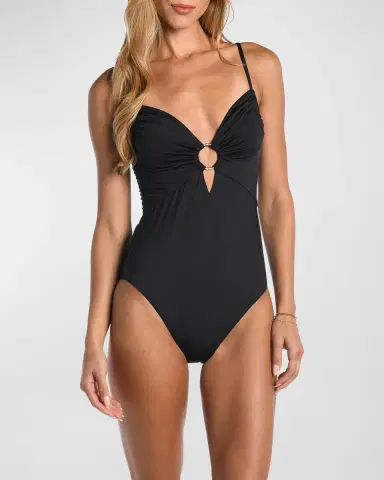 Sunshine 79 Solid Sweetheart One-Piece Swimsuit | Thumbnail 4 Sunshine 79 Solid Sweetheart One-Piece Swimsuit | Thumbnail 4