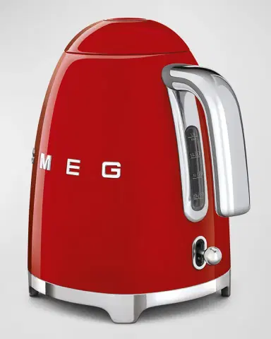 Smeg Retro Electric Kettle, Polished White | Thumbnail 3 Smeg Retro Electric Kettle, Polished White | Thumbnail 3