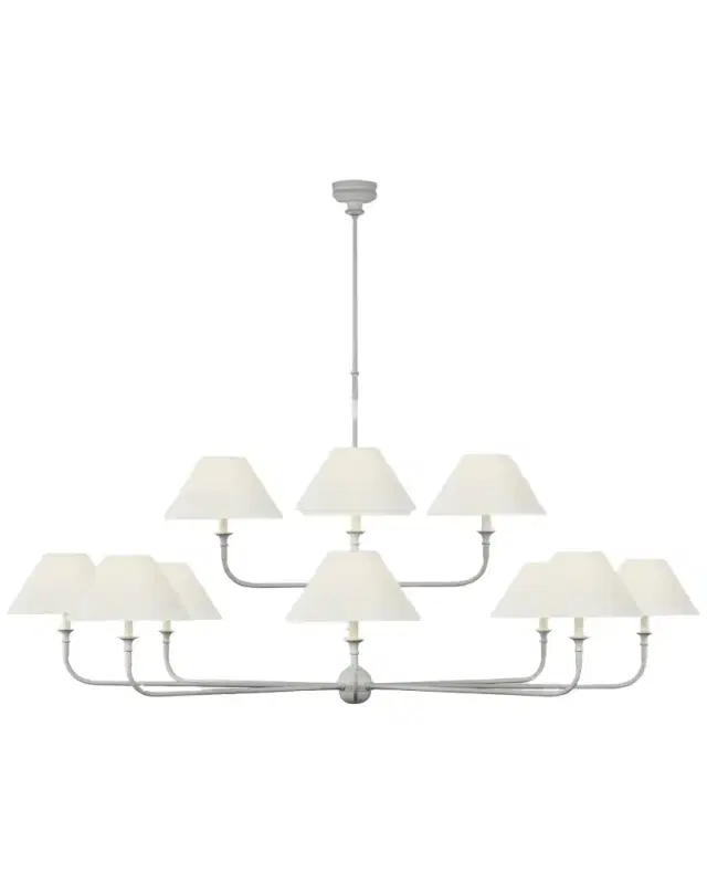 Visual Comfort Signature Piaf Oversized Two-Tier Chandelier by Thomas O 'Brien