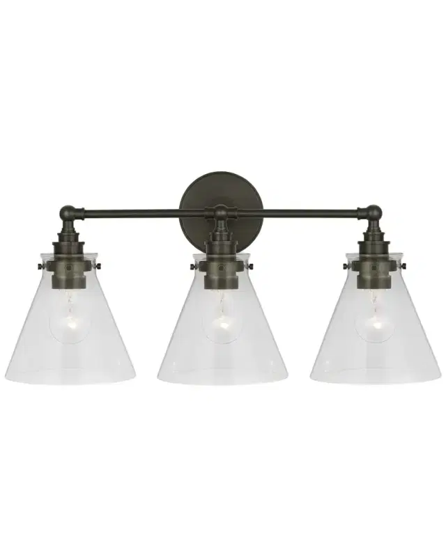 Visual Comfort Signature Parkington 3-Light Bath Bar Light by Chapman & Myers