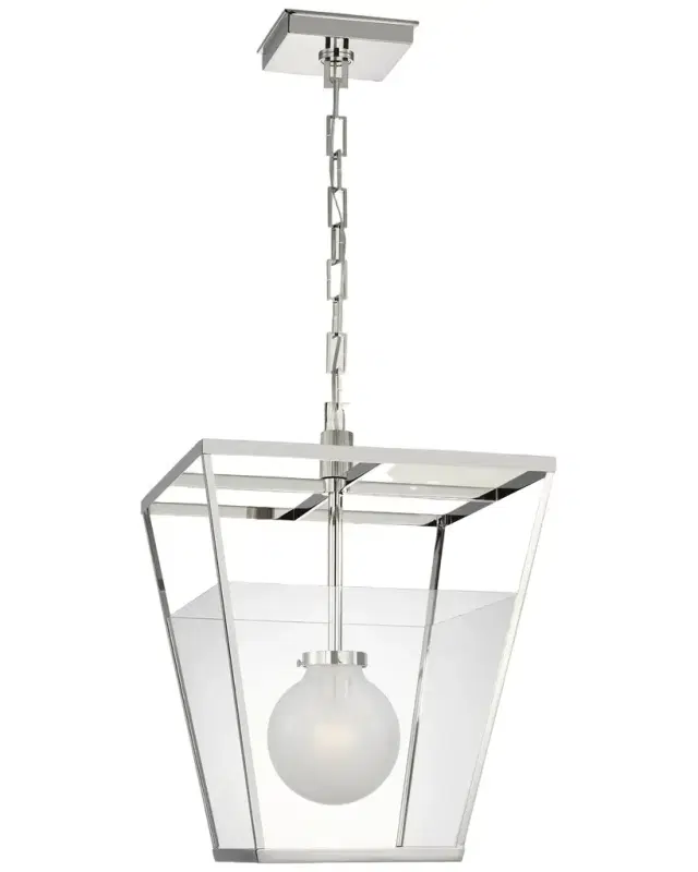 Visual Comfort Signature Illume 18" Polished Nickel Lantern by Ray Booth