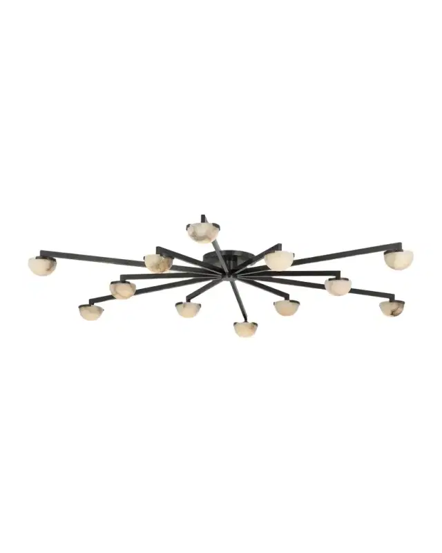 Visual Comfort Signature Pedra Grande Staggered Arm Flush Mount