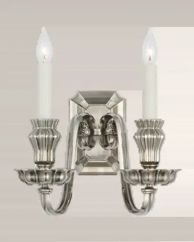 Visual Comfort Signature Falaise Double Sconce by Ralph Lauren | Thumbnail 2