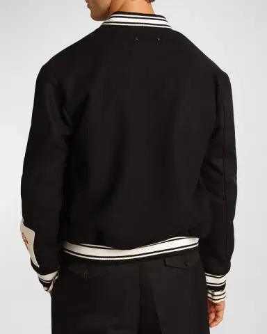 Golden Goose Men's Embroidered Compact Bomber Jacket | Thumbnail 3 Golden Goose Men's Embroidered Compact Bomber Jacket | Thumbnail 3