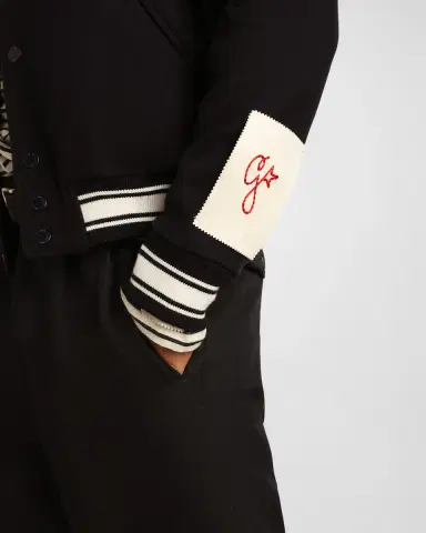 Golden Goose Men's Embroidered Compact Bomber Jacket | Thumbnail 5 Golden Goose Men's Embroidered Compact Bomber Jacket | Thumbnail 5