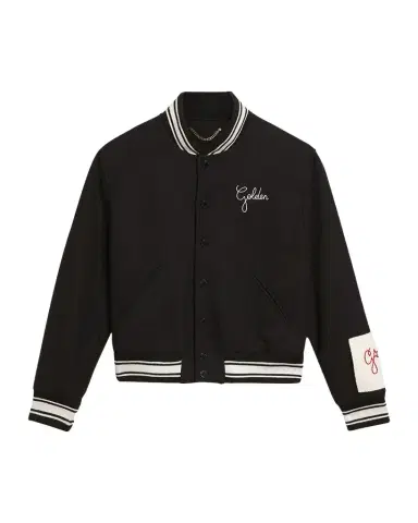 Golden Goose Men's Embroidered Compact Bomber Jacket | Thumbnail 1 Golden Goose Men's Embroidered Compact Bomber Jacket | Thumbnail 1