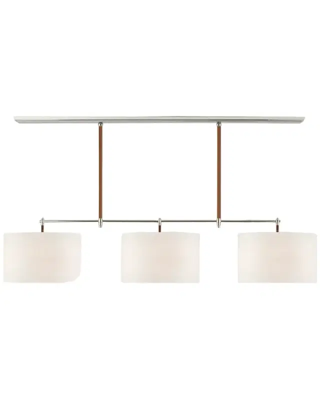 Visual Comfort Signature Bryant 64" 3-Light Wrapped Billiard Light by Thomas O 'Brien