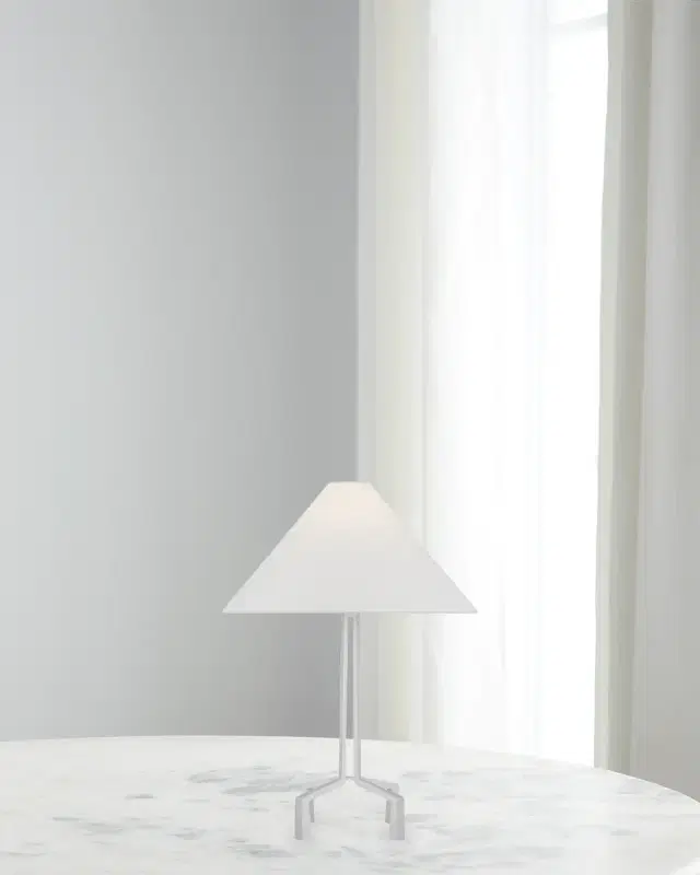 Visual Comfort Signature Clifford Table Lamp With Linen Shade by Marie Flanigan