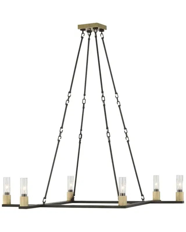Visual Comfort Signature Beza Extra-Large Warm Iron Chandelier by Ray Booth