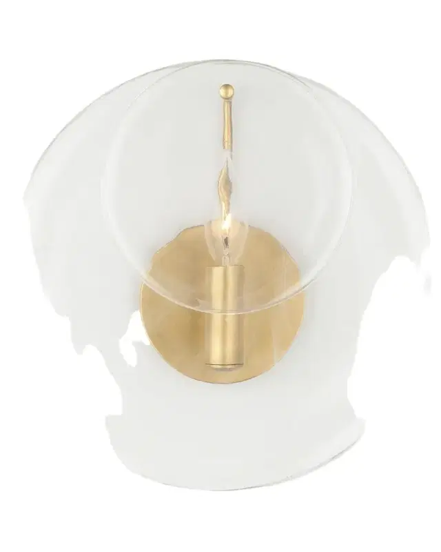 Visual Comfort Signature Loire Clear Striped Sconce by Aerin