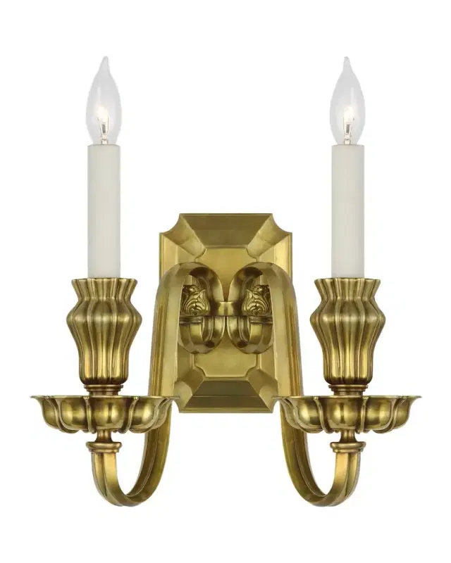 Visual Comfort Signature Falaise Double Sconce by Ralph Lauren