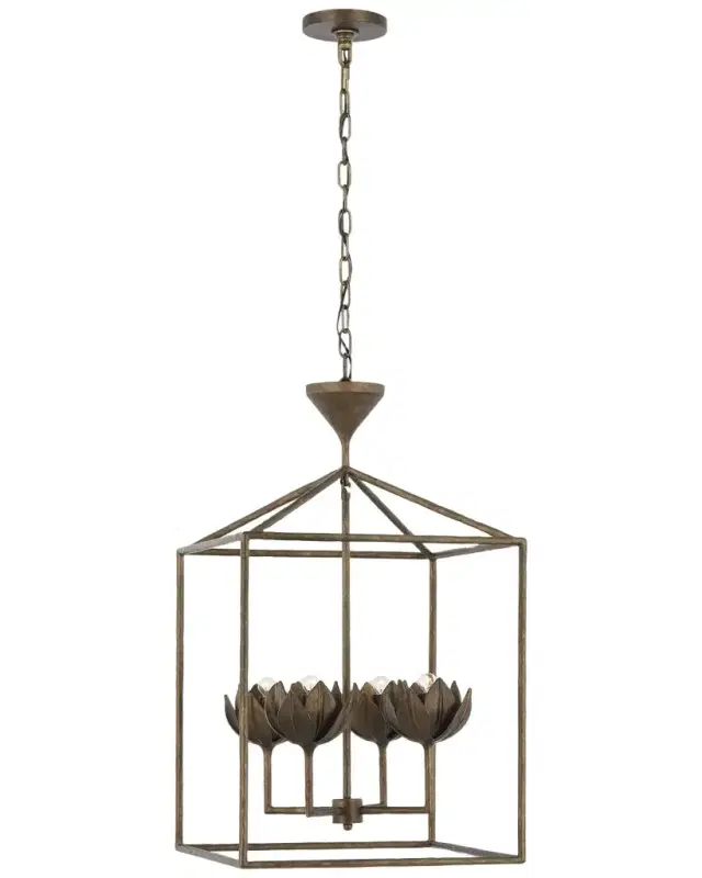 Visual Comfort Signature Alberto 18" Open Cage Lantern by Julie Neill