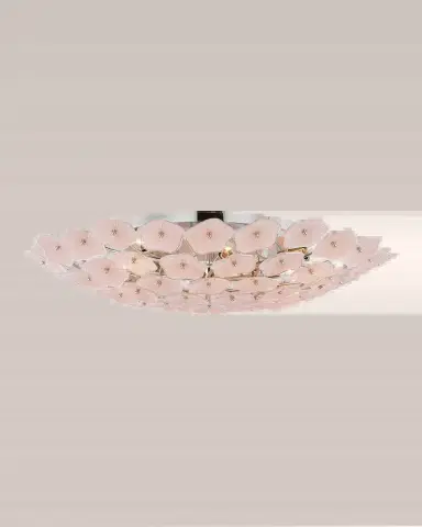 Visual Comfort Signature Leighton Grande Flush Mount in Polished Nickel by Kate Spade New York | Thumbnail 2 Visual Comfort Signature Leighton Grande Flush Mount in Polished Nickel by Kate Spade New York | Thumbnail 2