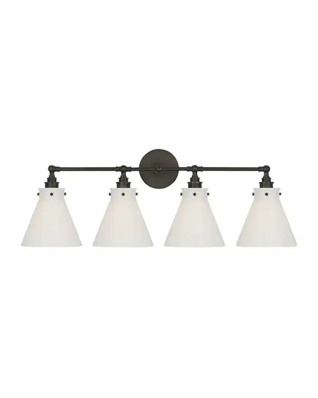 Visual Comfort Signature Parkington Four-Light Bath Bar by Chapman & Myers