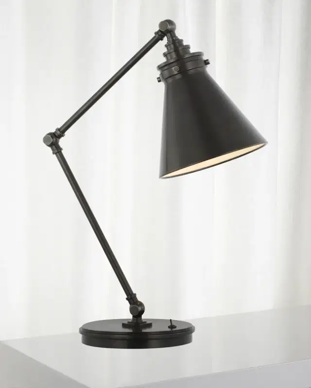 Visual Comfort Signature Parkington Articulating Desk Lamp by Chapman & Myers